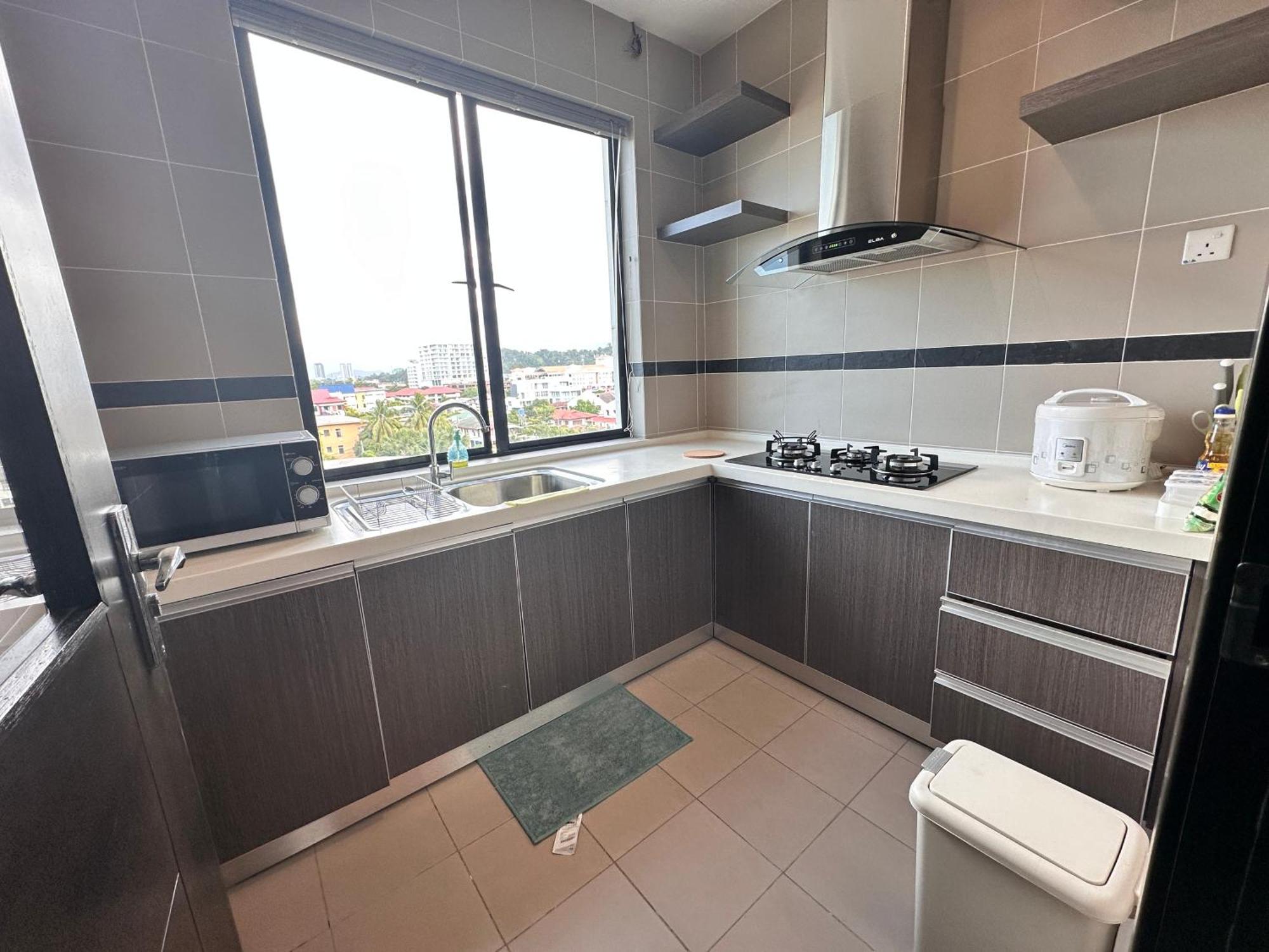 Aa Residen Luxury Condo Homestay 18Mins Walk Tanjung Aru Beach & Golf Course, Not Beach Side Resort Kota Kinabalu Eksteriør billede